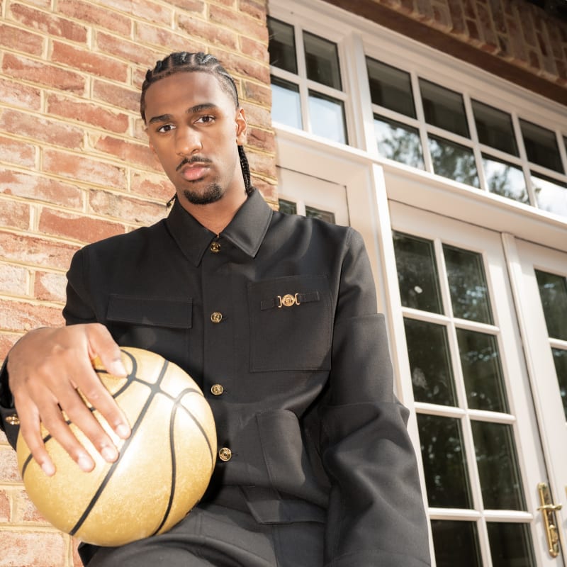 Rising NBA Star Alexandre Sarr Joins Versace as Global Brand Ambassador