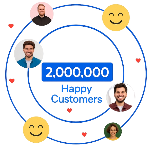 1,500,000 Happy Customers