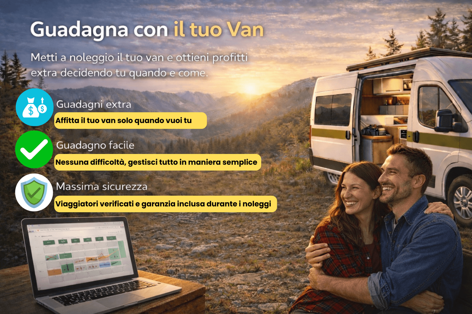 Guadagna con il tuo van