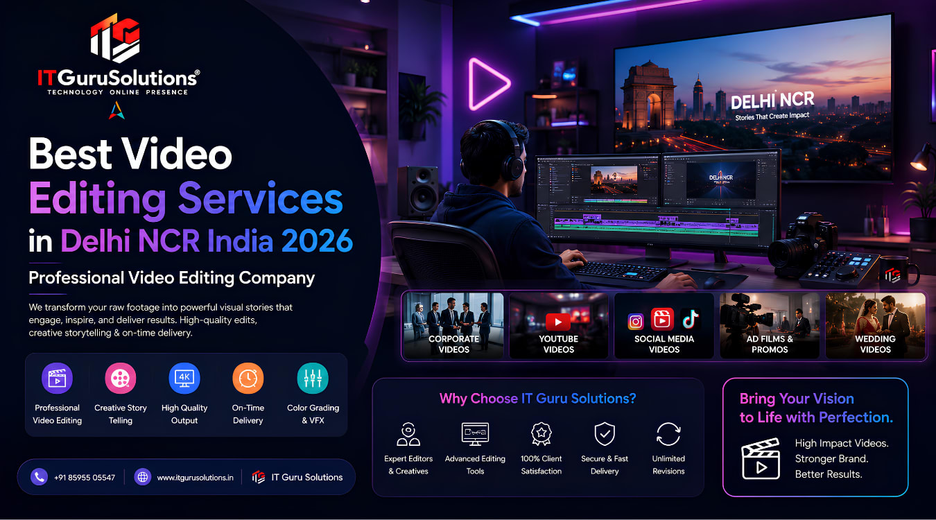Best Video Editing Services in Delhi NCR India 2026