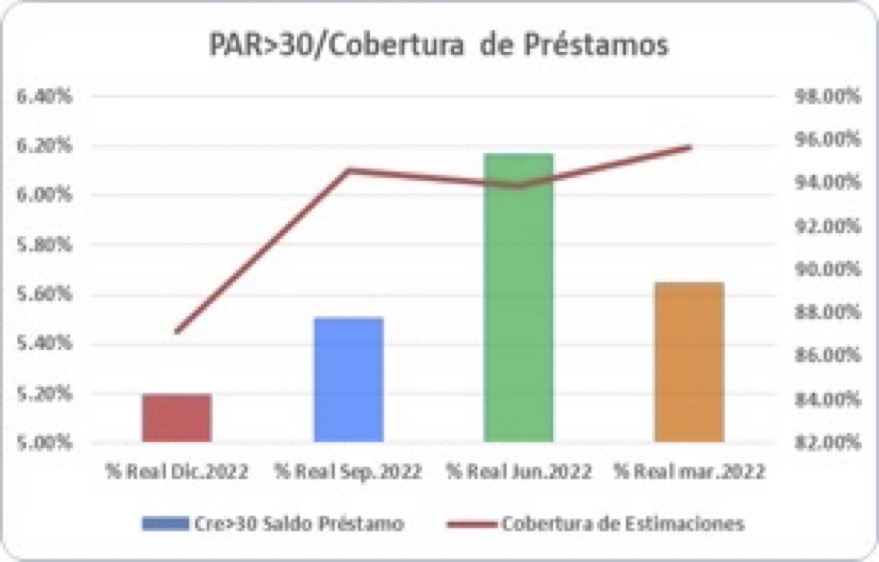 Grafico cobertura de prestamos