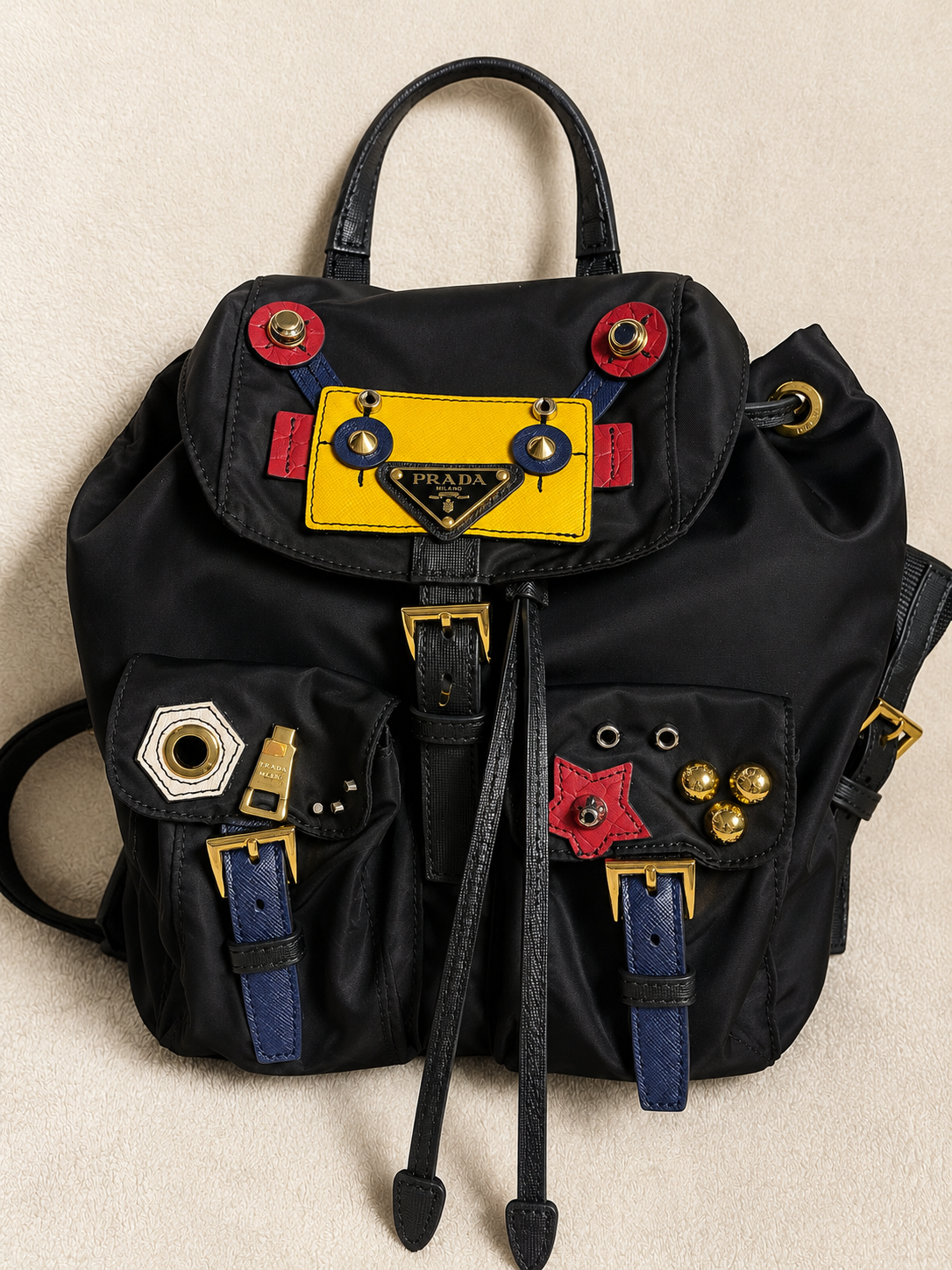 Tas Prada Robot Nylon Backpack