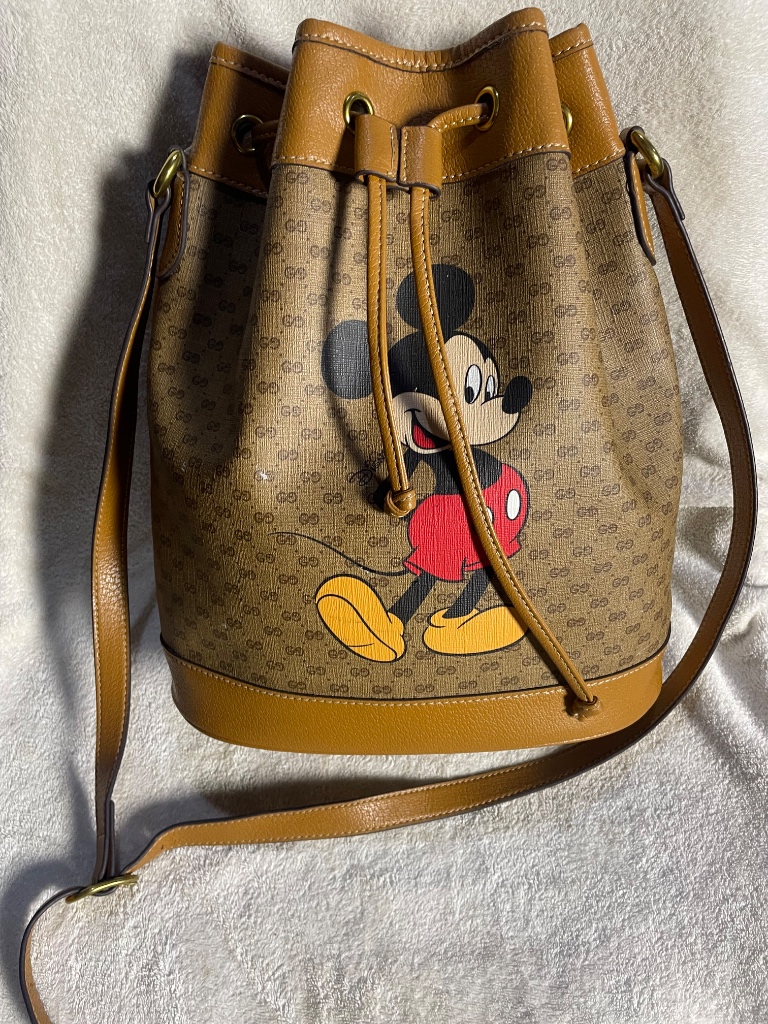 Tas Disney x Gucci Mickey Mouse Small Bucket Bag