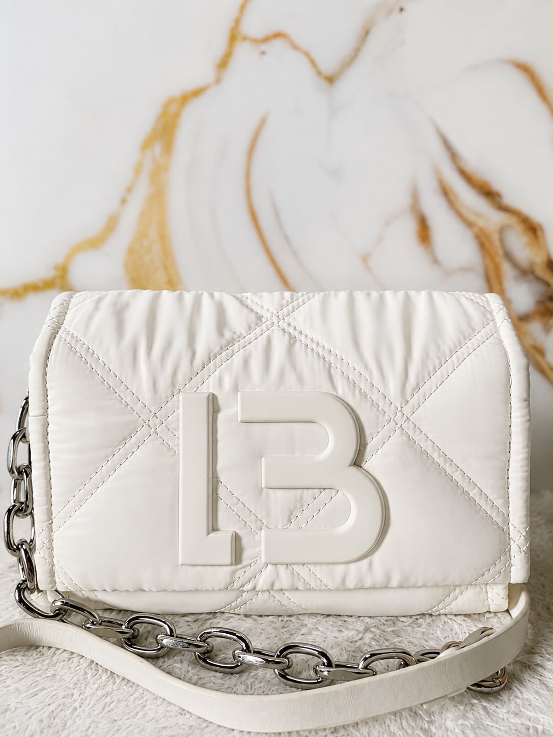 Bally Quilted Padded Chain Shoulder Bag