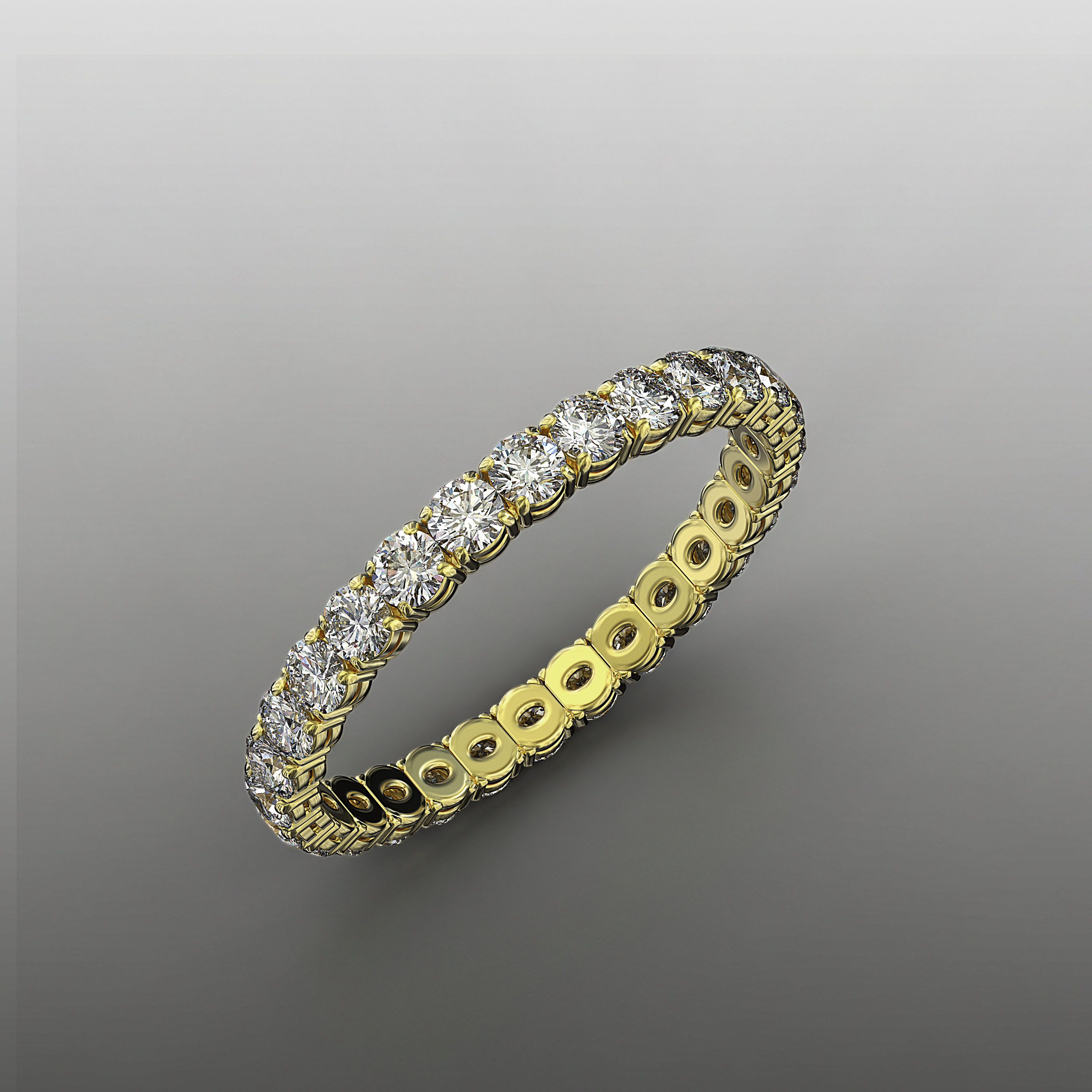 Nonchalance Flex Bracelet — one carat round diamonds, view 04