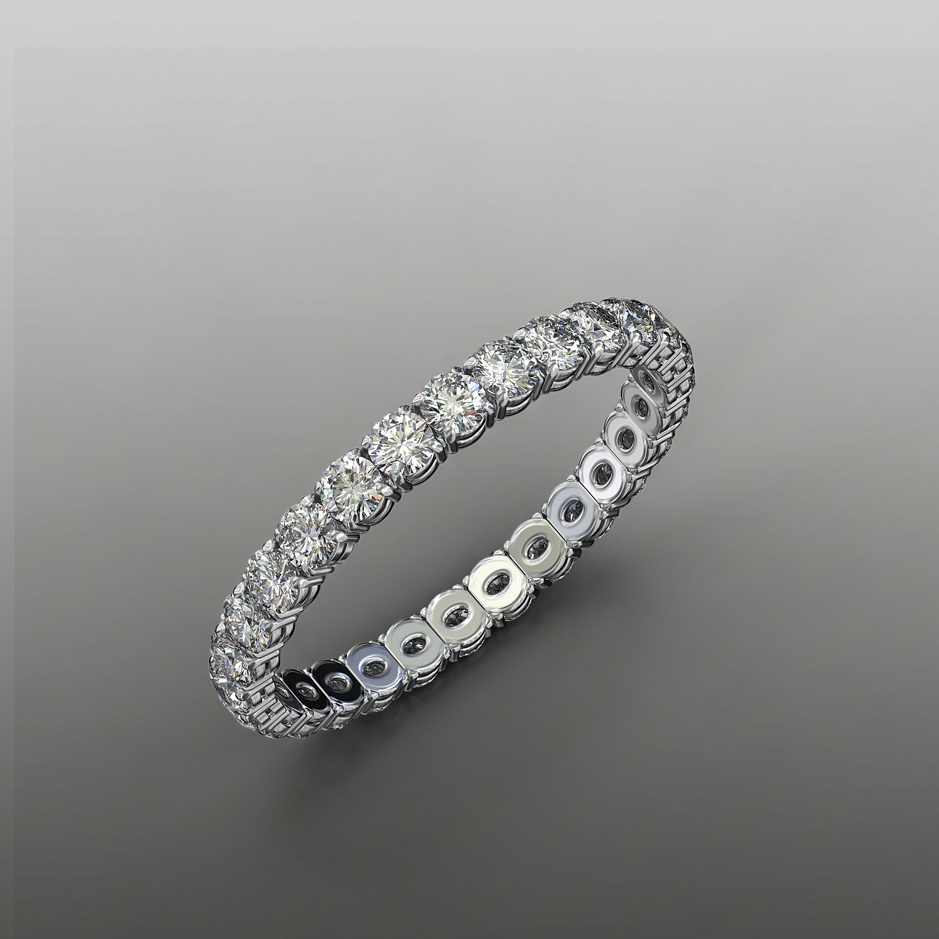 Nonchalance Flex Bracelet — one carat round diamonds