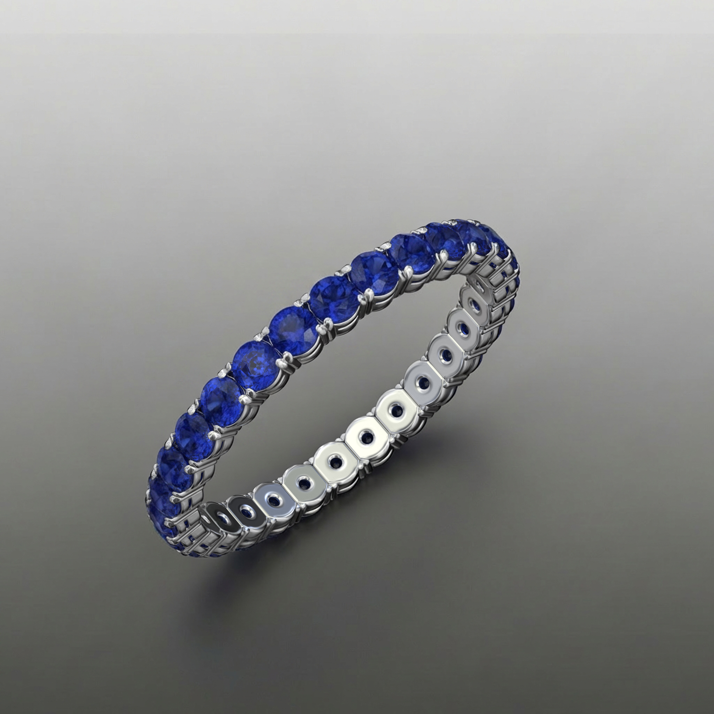 Nonchalance Flex Bracelet — one carat round diamonds, close view