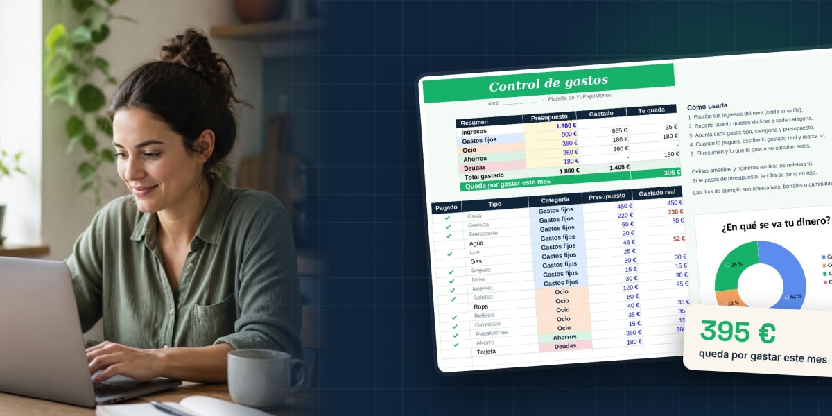 Plantilla gratis de control de gastos: sabe a dónde va tu dinero