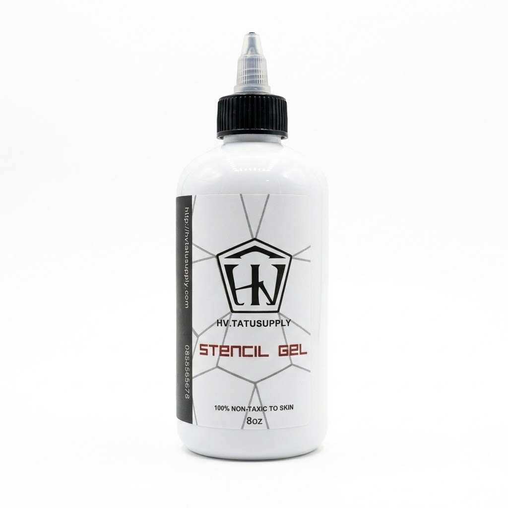HV Tattoo Stencil Transfer Gel, 8 fl oz / 240ml - Long-Lasting & Smudge-Proof
