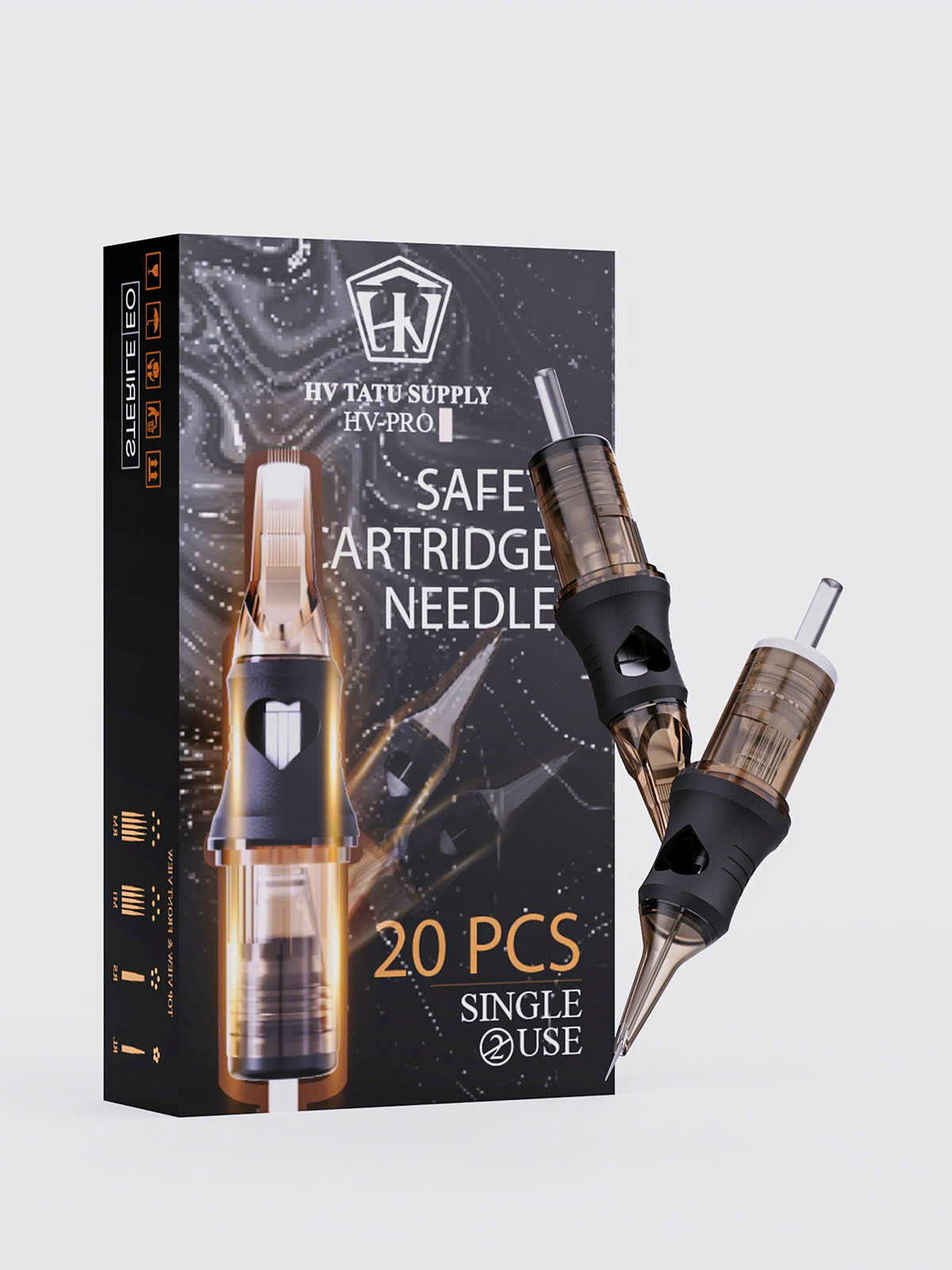 Kim Xăm HV PRO+ 2026 Chính Hãng – Kim Tattoo Cartridge Cao Cấp, Đầu Kim Sắc Nét, Ra Mực Đều - HV TATUSUPPLY