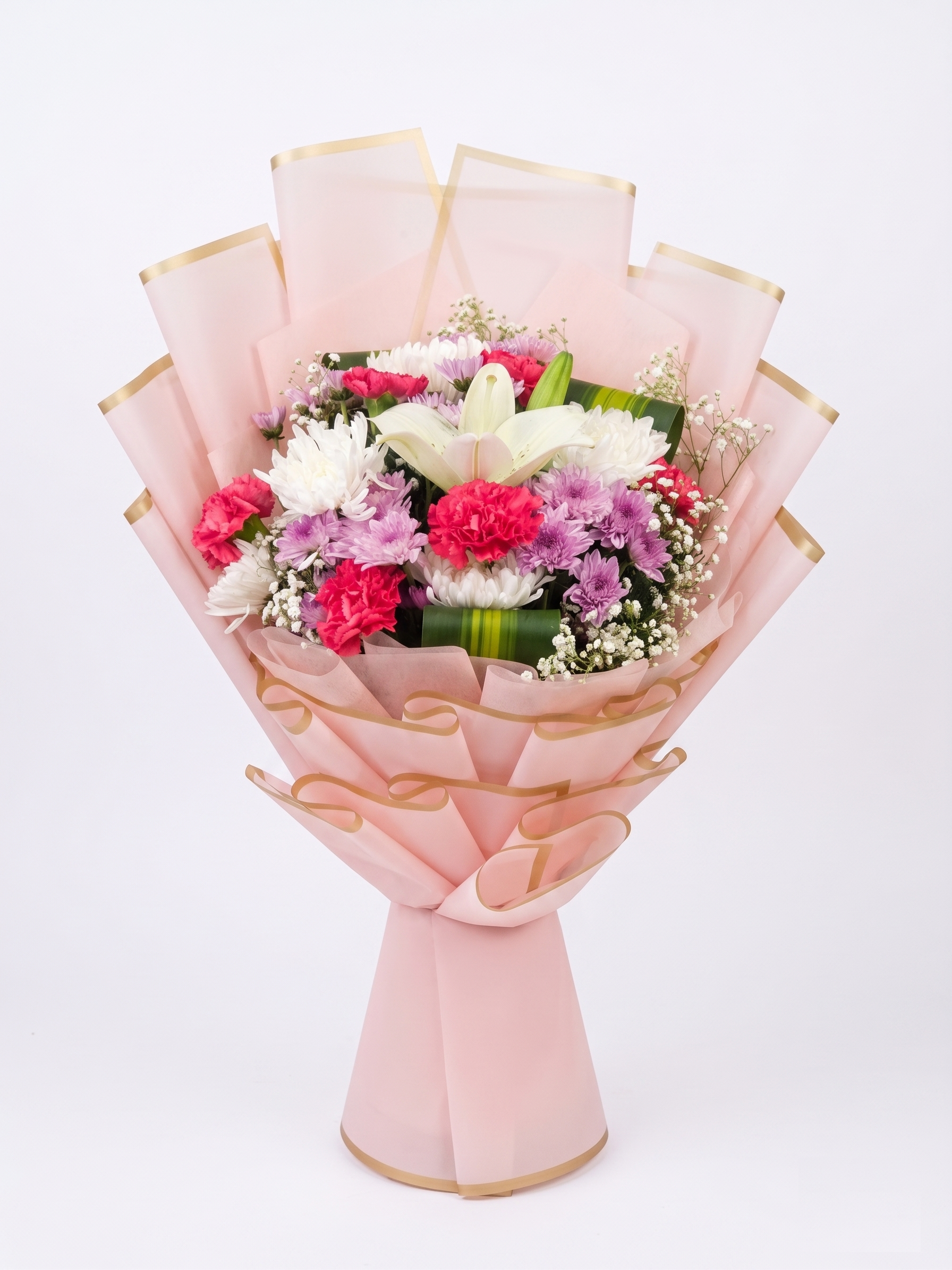Harmony Blush — Fresh Bouquet Delivery Ghaziabad Rose n Petals
