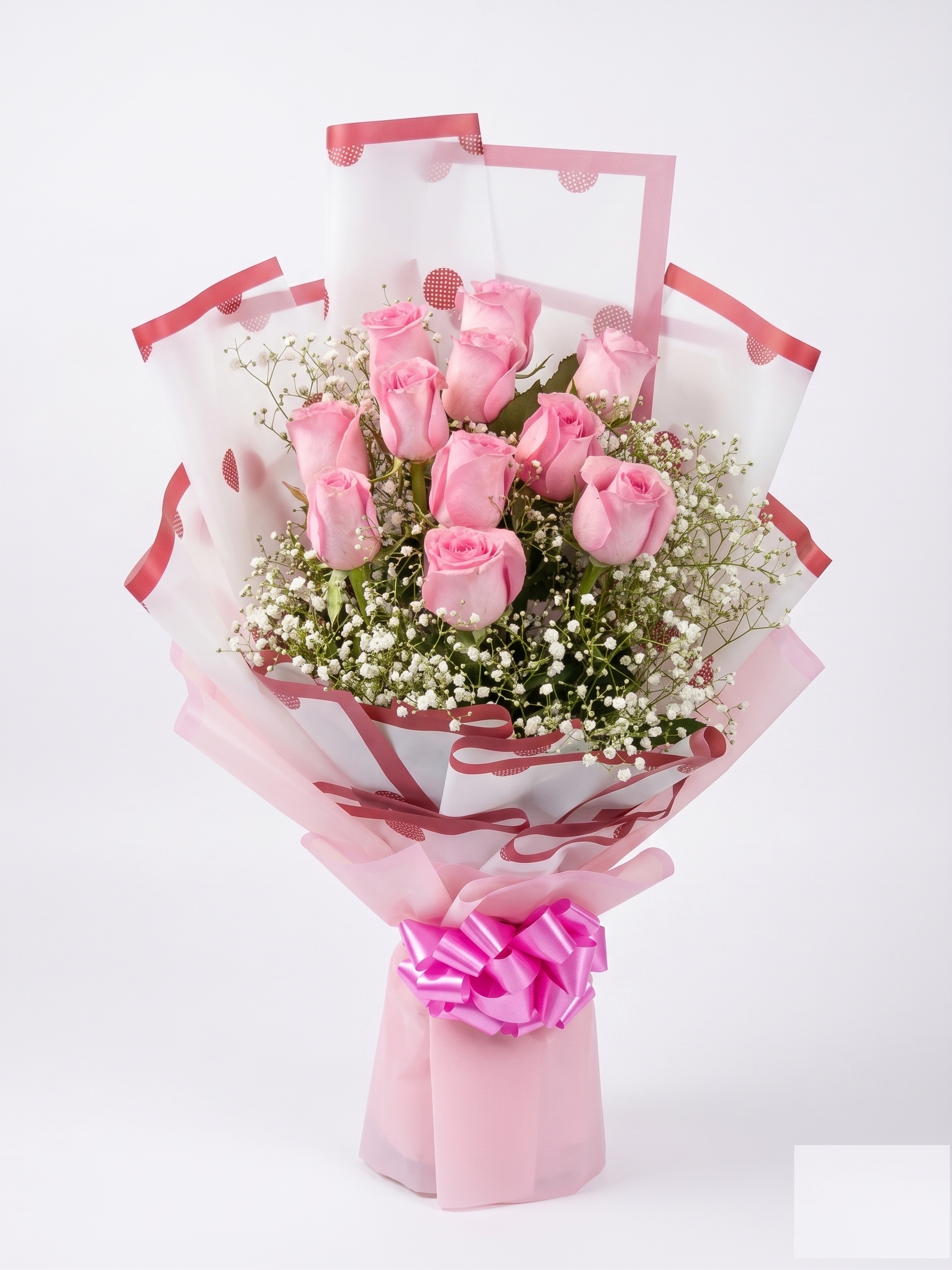 Sweet Pink Rose Dream — Fresh Bouquet Delivery Ghaziabad Rose n Petals