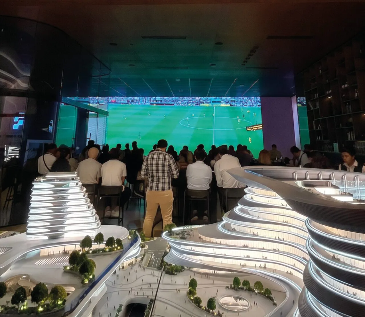 Afición durante el partido
