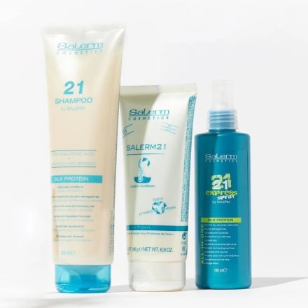 Salerm Coffret Soin Cheveux Secs & Abîmés - Soin Shampoing, masque et spray pour hydrater, réparer et protéger les cheveux — Cheveux
