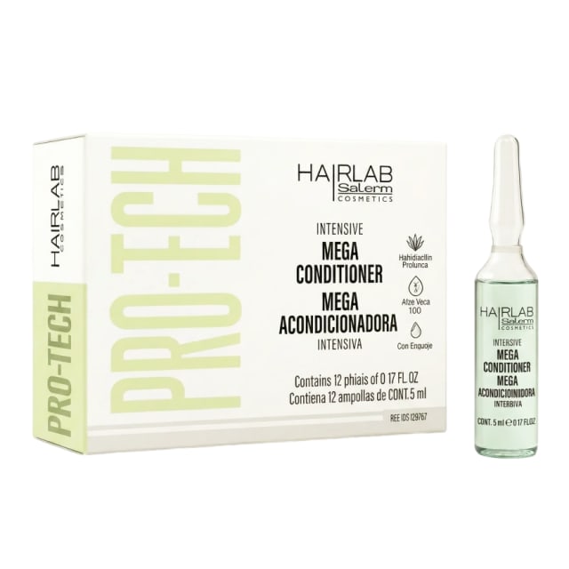 Salerm Ampoules Méga Conditionneur à l’Aloe Vera & Kératine – Réparation Intense 12X5ml