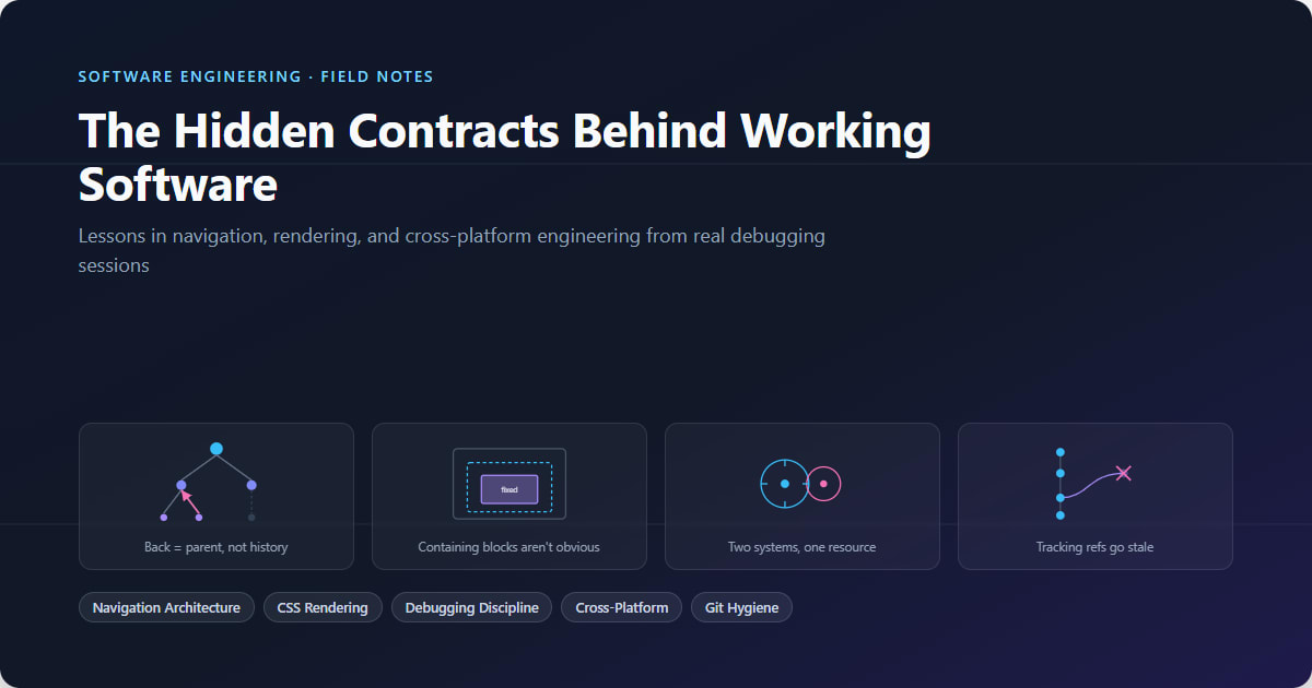 The Hidden Contracts Behind Working Software