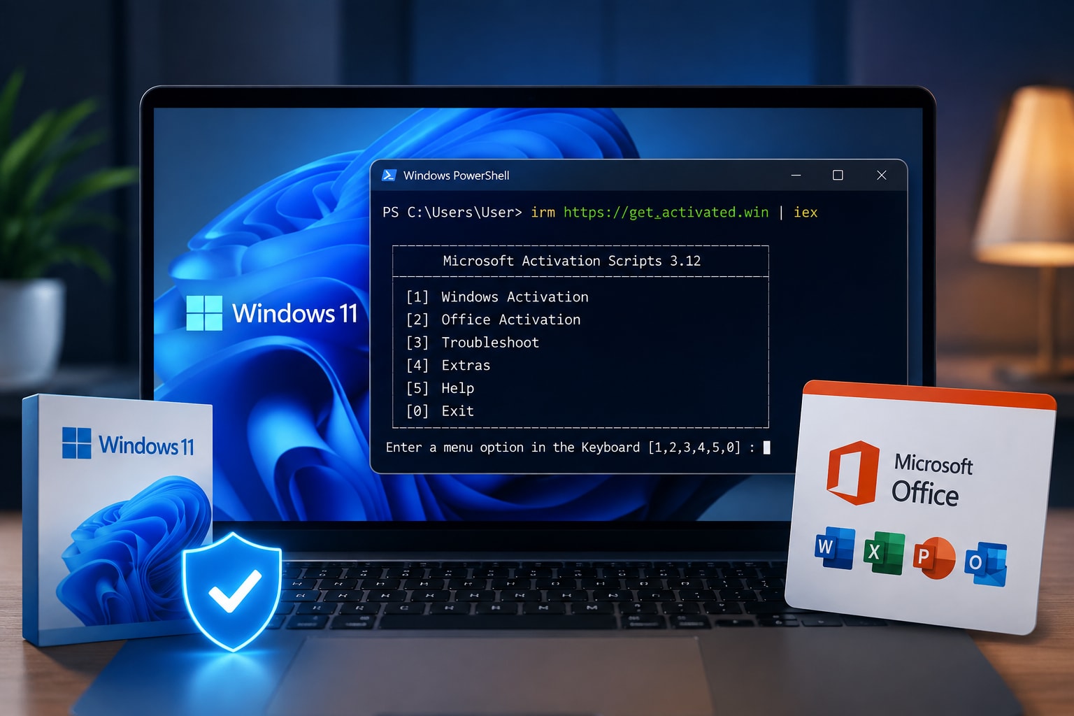 PowerShell-এর একটি Command দিয়ে Windows ও Microsoft Office Activation: Beginner’s Guide