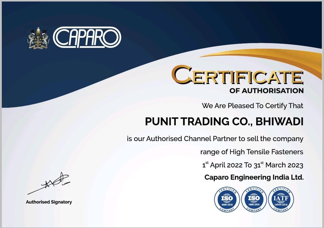 CAPARO-Certificate