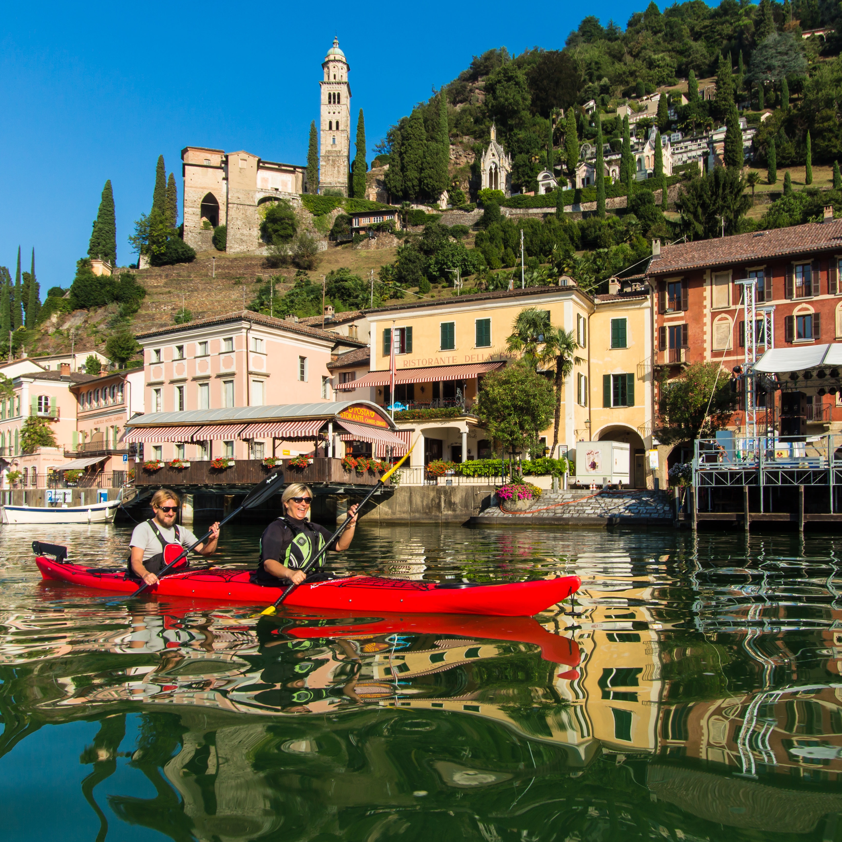 Italian Lake District kayaking happy kayakers.