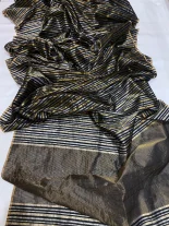 Chanderi Pattu Silk Stripe Saree 