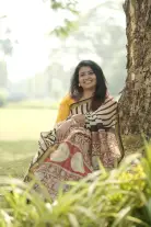 Handblock Silk Saree 