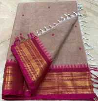 100 count Kanchi cotton Saree 