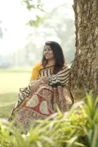 Handblock Silk Saree 