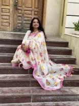 Pure linen by linen saree 