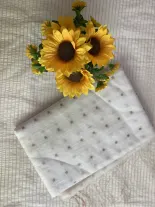 White Resham by Resham Muslin Silk Saree 