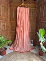 Mulmul Zardosi work Saree 