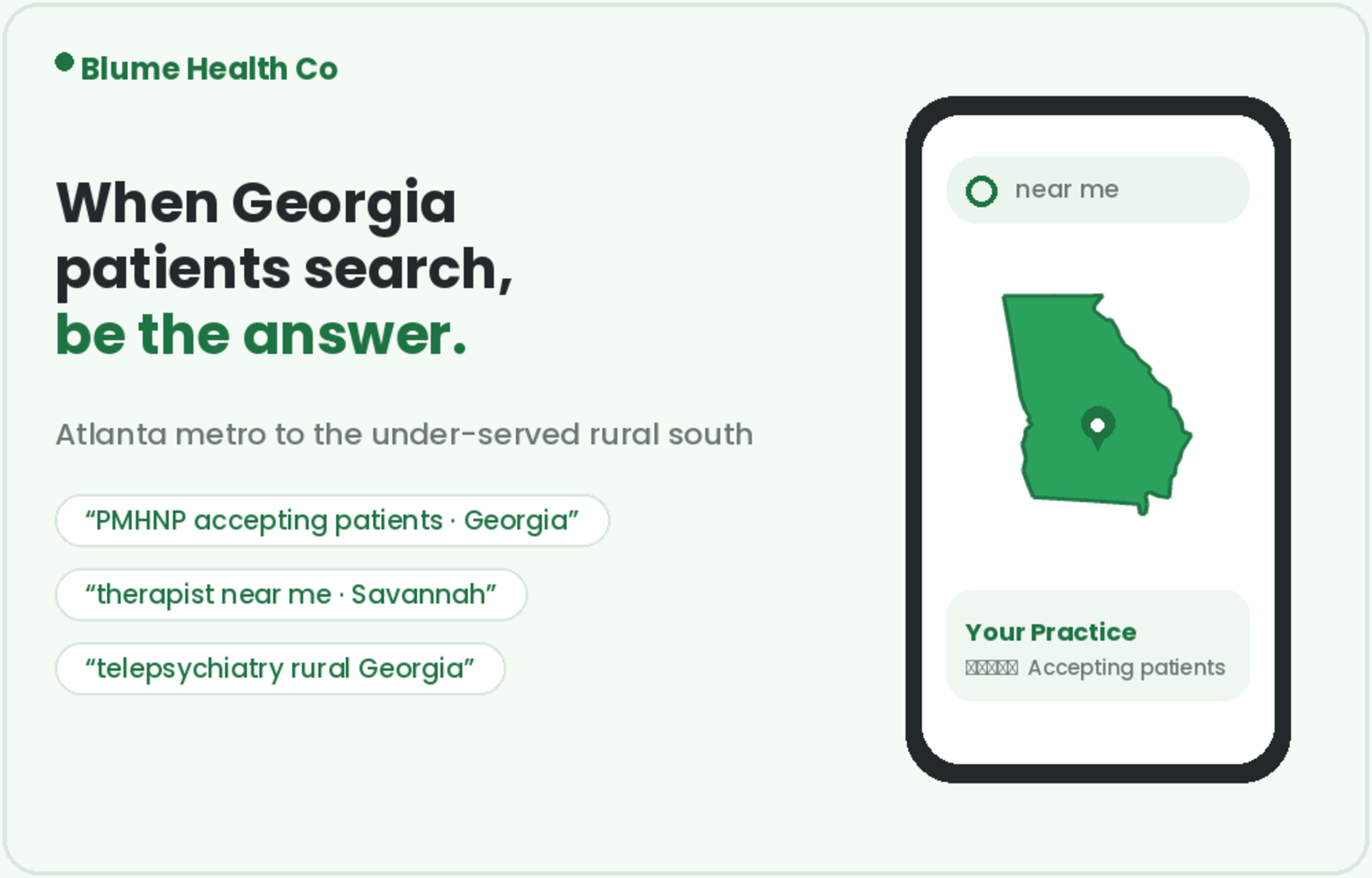 PMHNP Marketing in Georgia found on Google