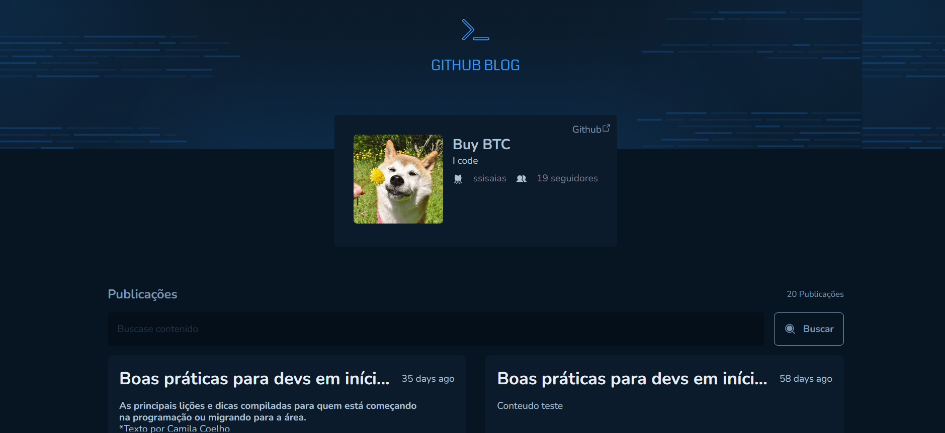 Github blog