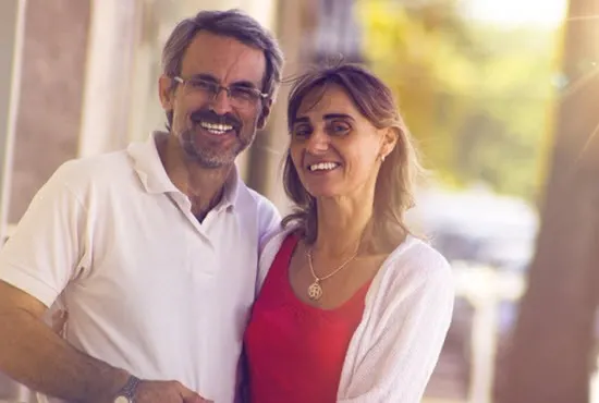 Elderly Couple Smiling