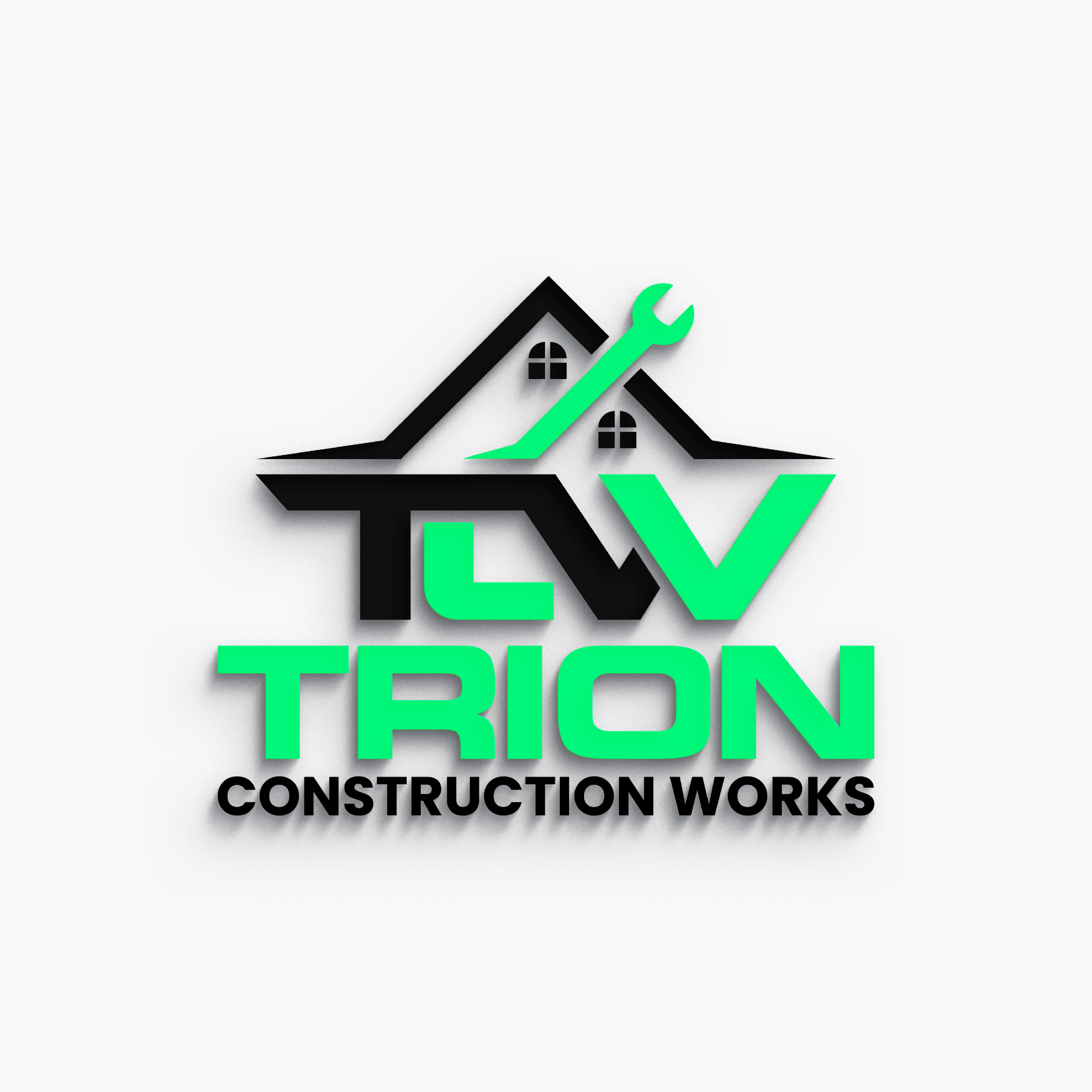 Trion Construction Work Logo