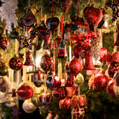 Burg med julmarknad i Lbeck