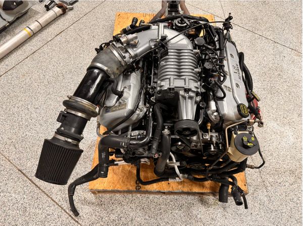 2003 Mustang Cobra SVT Supercharged 4.6 DOHC Engine Drivetrain T 56 Transmission