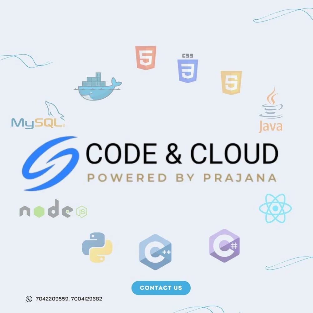 Code & Cloud Academy 🚀 Empowering Future Coders & Tech Professionals- C,C++,Java, Python, .NET , Adv Excel, IP, IT