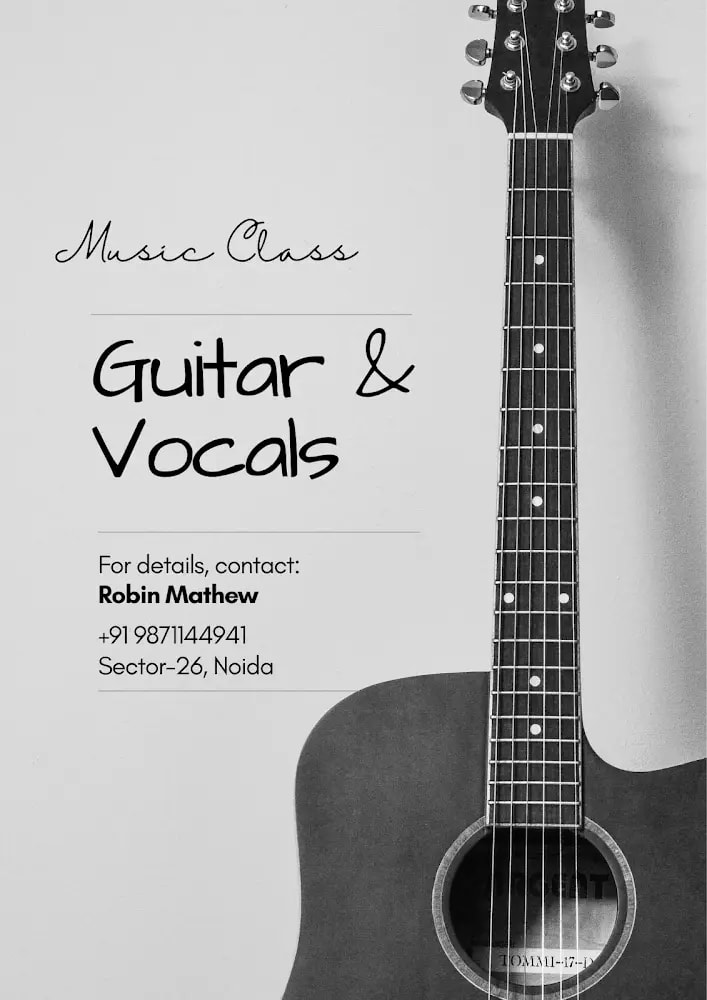 Vocal & Guitar Training by Robin Mathew