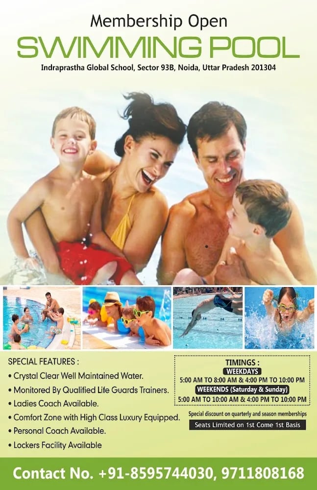 Indraprastha Global School Swimming pool Perfect Sports Academy
