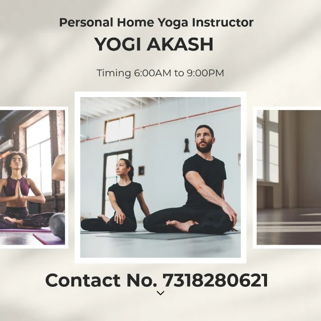 Home Yoga trainer with Yogi Akash