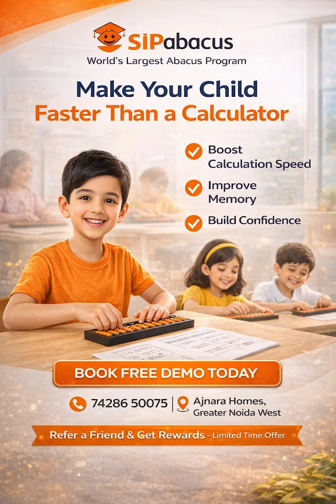 SIP Abacus Ajnara Homes Greater Noida West | Best Abacus Classes for Kids