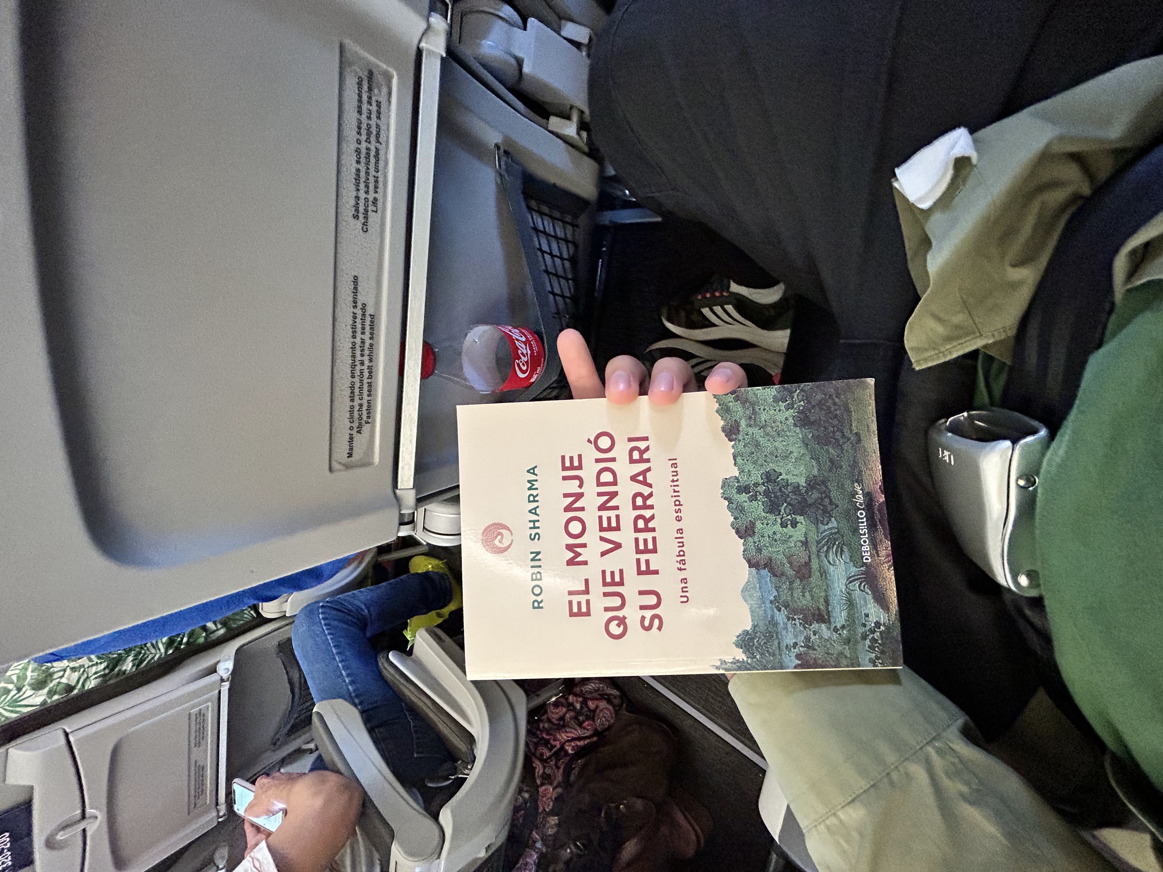 Libro de desarrollo personal leido durante un viaje