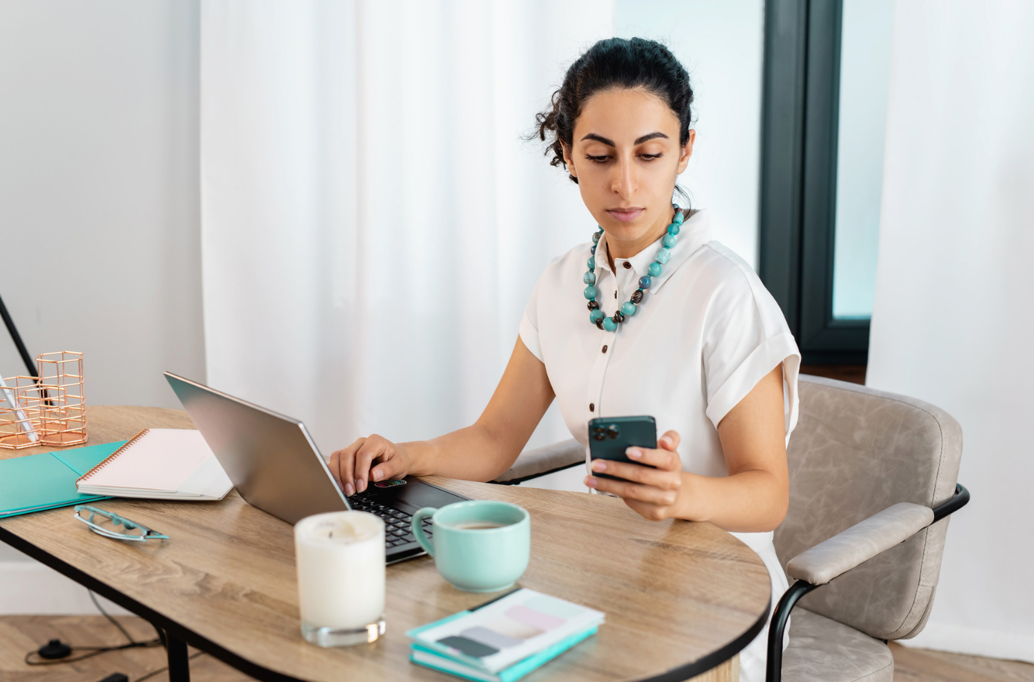 Health coach looking directly at camera with confidence
