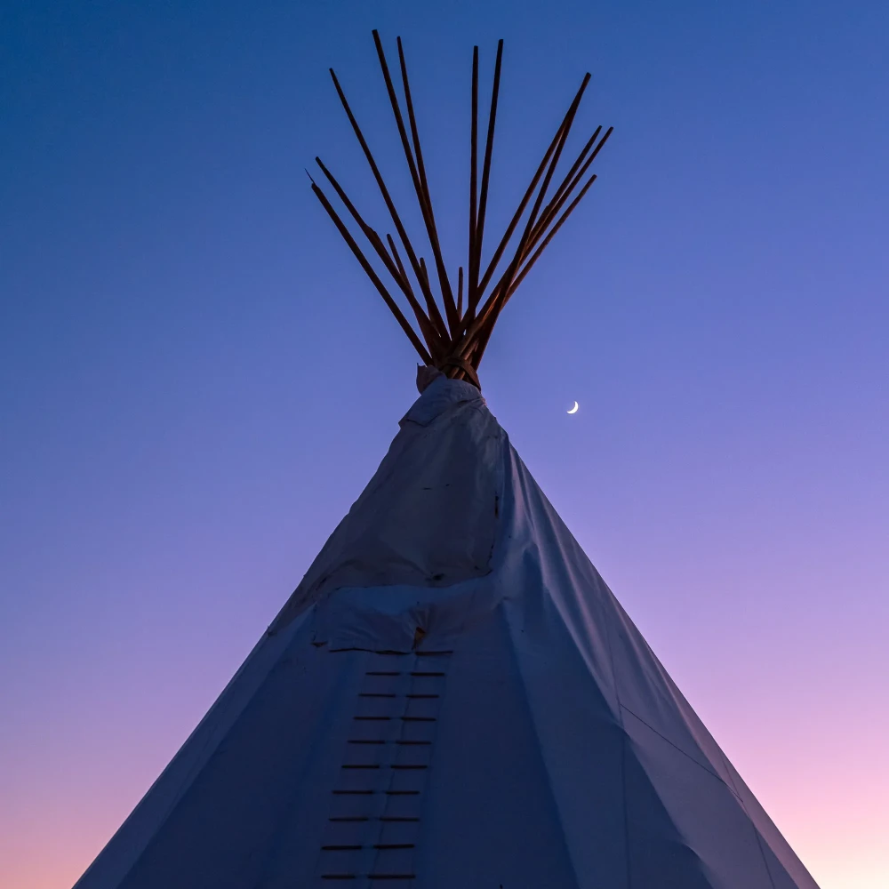 Nipton California Camping Sunset Moon