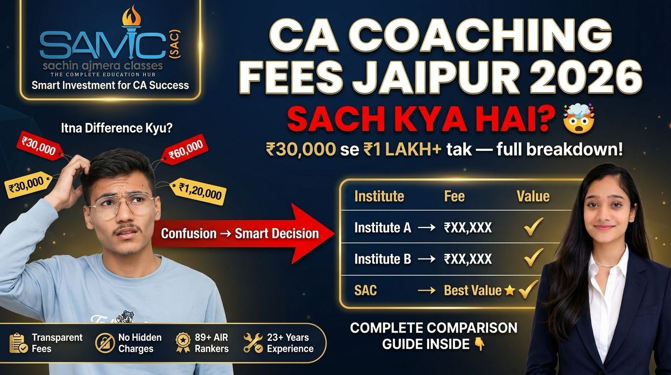 CA Coaching Fees in Jaipur 2026 – Complete Comparison Guide