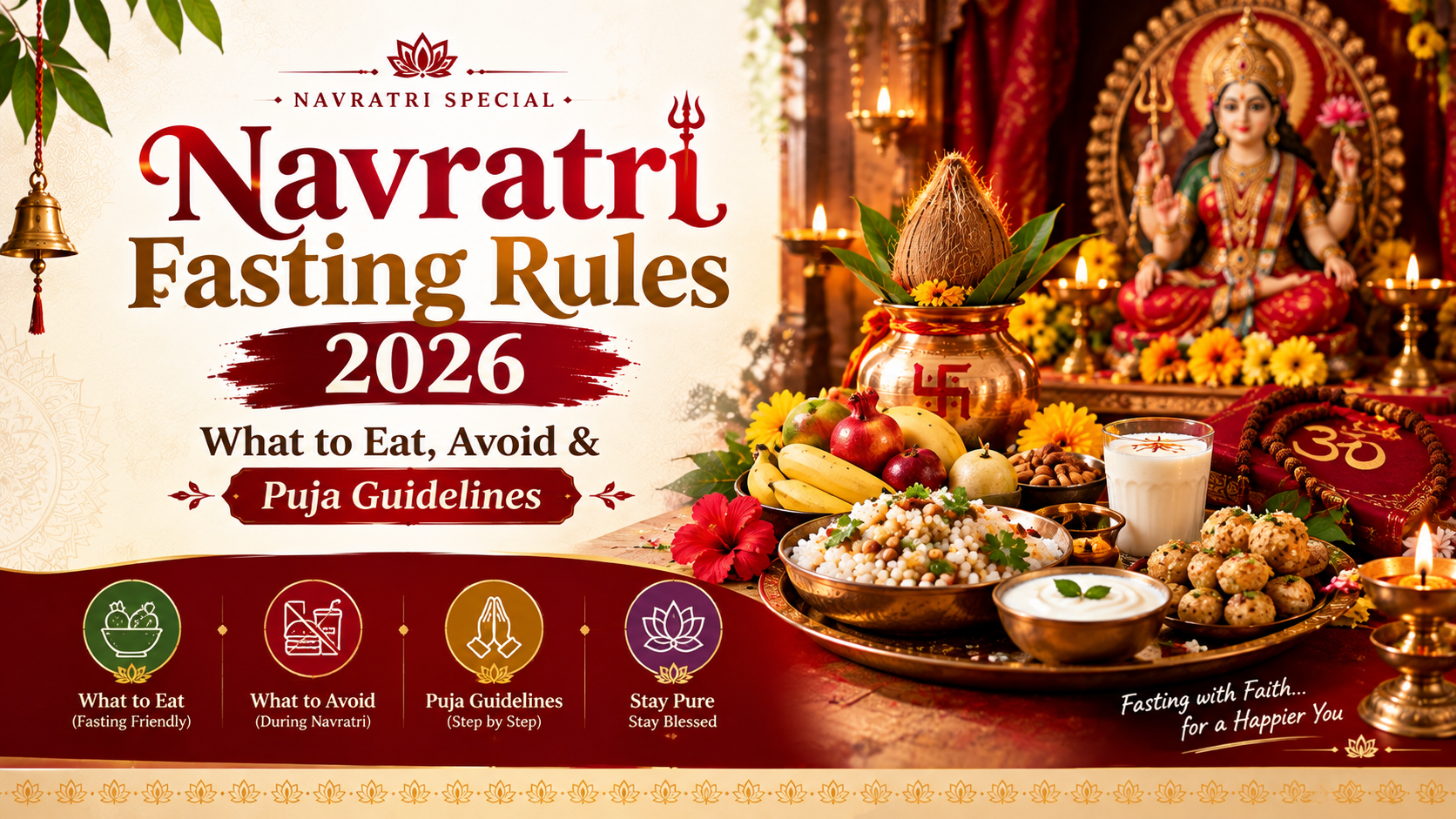 Navratri Fasting Rules 2026: What to Eat, Avoid & Puja Guidelines