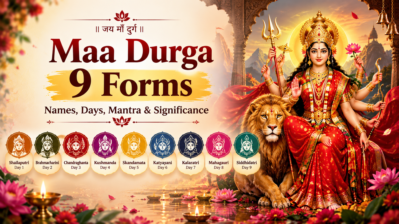 Maa Durga 9 Forms: Names, Days, Mantra & Significance