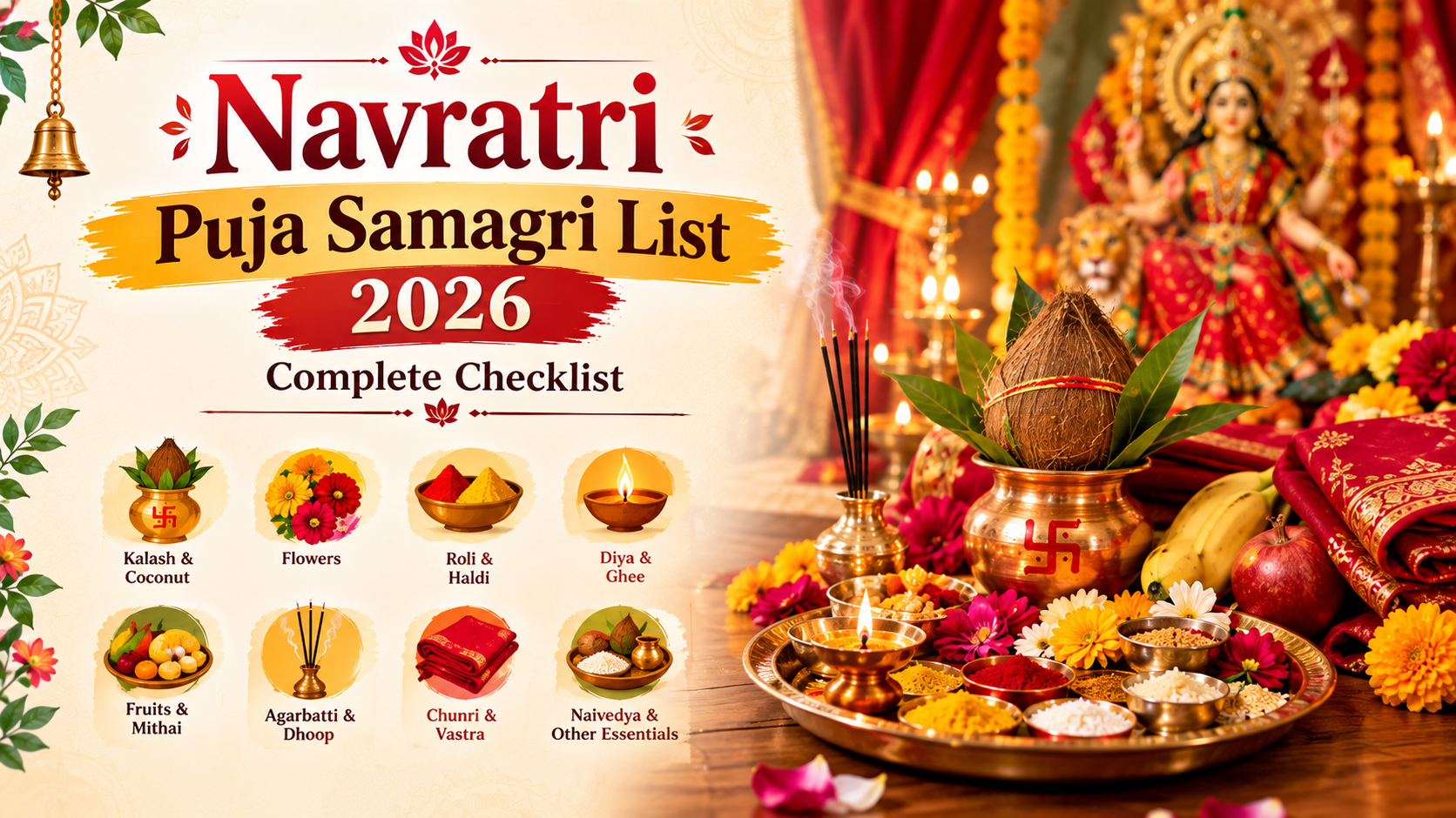 Navratri Puja Samagri List 2026: Complete Checklist
