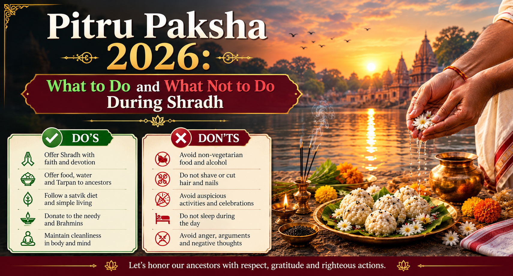 Pitru Paksha 2026: Do’s & Don’ts During Shradh