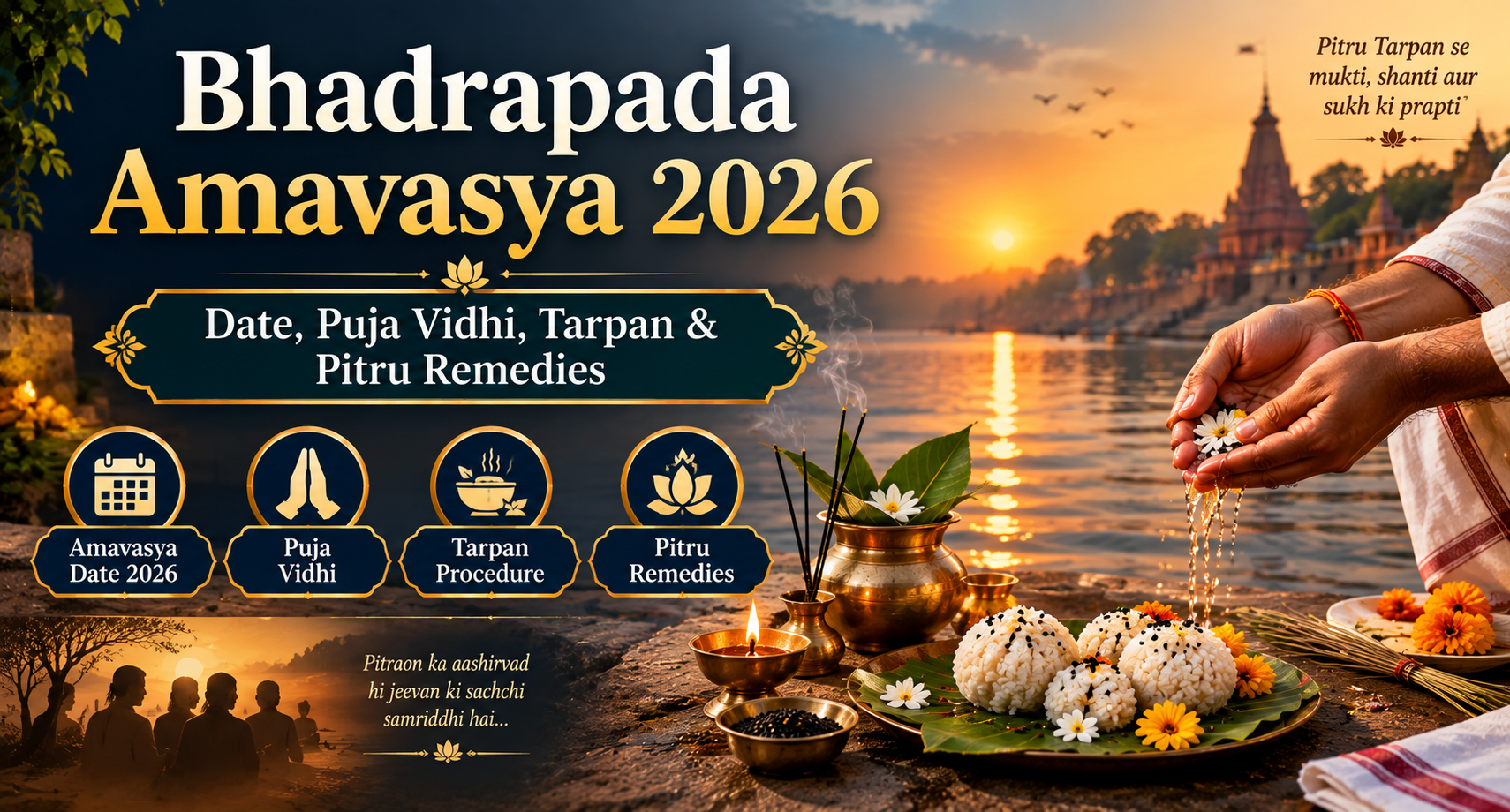 Bhadrapada Amavasya 2026: Date, Puja Vidhi, Tarpan & Pitru Remedies